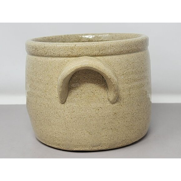 What A Crock Stoneware Crock Pot With Handles Kitchen Decor Rustic Farmhouse - Picture 2 of 9